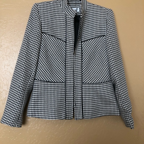 Ilyse Hart LTD jacket coat and skirt pattern black and white - Picture 4 of 8